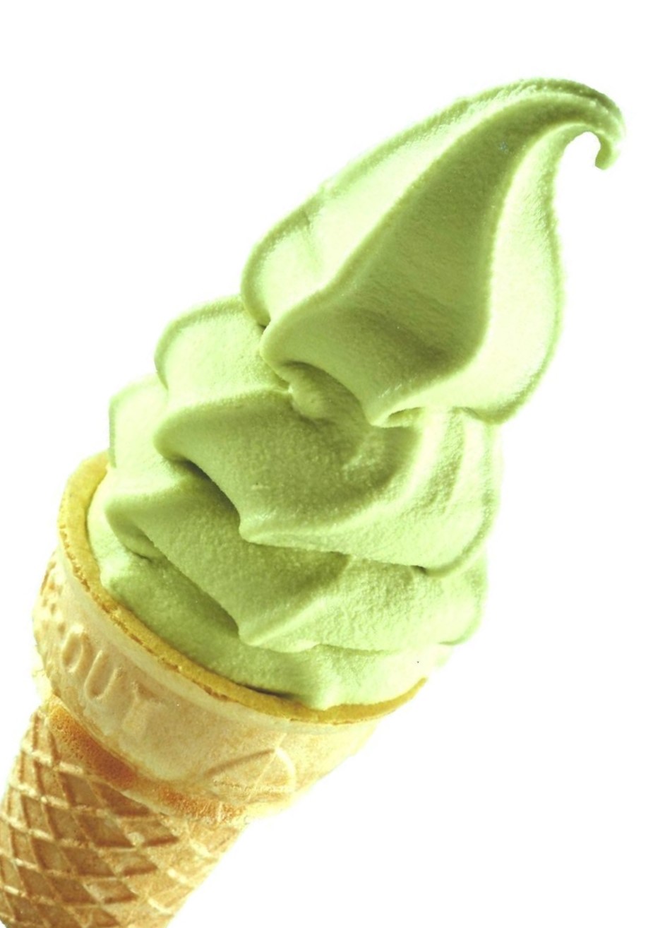 どうぞよろしくお願い致します【送料無料】ソフトクリーム野外看板　緑　オブジェ　抹茶アイスにどうぞ