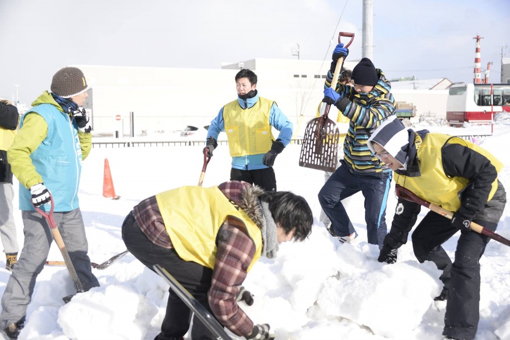 スポーツ雪かきプロジェクト Campfire キャンプファイヤー