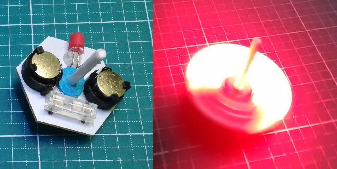 回ると光る led 自転車