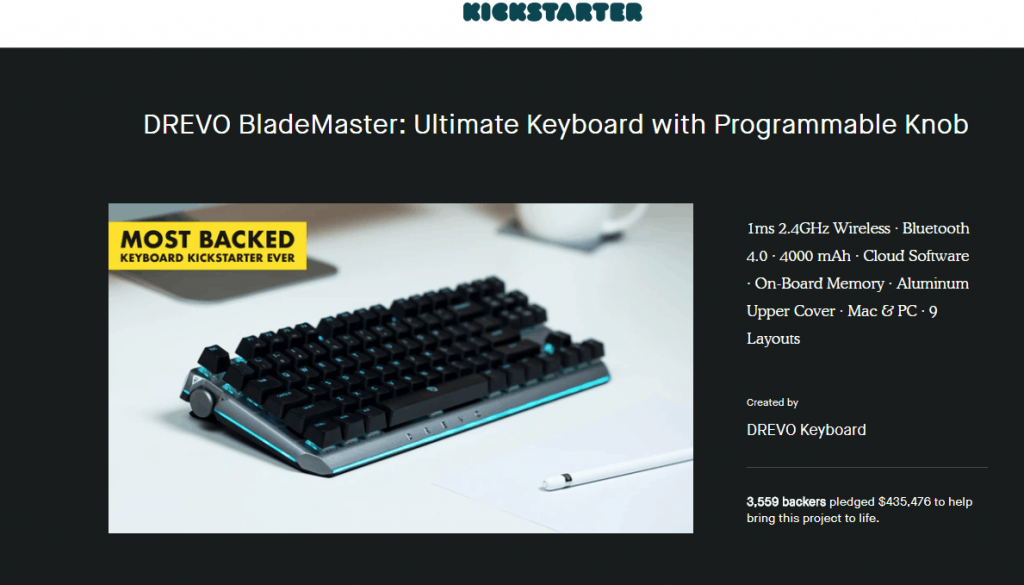 DREVO BladeMaster:プログラム可能なダイヤル付き究極キーボード ...